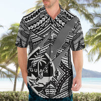 Polynesian Guam Hawaiian Shirt with Coat Of Arms Claws Style - White LT6 - Wonder Print Shop