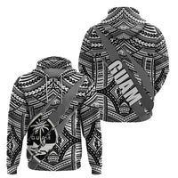 Polynesian Guam Hoodie with Coat Of Arms Claws Style - White LT6 - Wonder Print Shop