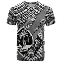 Polynesian Guam T Shirt with Coat Of Arms Claws Style - White LT6 - Wonder Print Shop