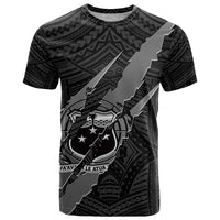 Polynesian Samoa T Shirt with Coat Of Arms Claws Style - Black LT6 - Wonder Print Shop