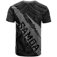 Polynesian Samoa T Shirt with Coat Of Arms Claws Style - Black LT6 - Wonder Print Shop