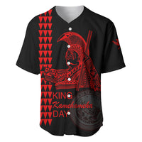 Custom Hawaii Baseball Jersey King Kamehameha Day - Red LT6 - Wonder Print Shop