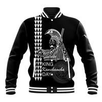 Custom Hawaii Baseball Jacket King Kamehameha Day - White LT6 - Wonder Print Shop