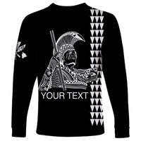 Custom Hawaii Long Sleeve Shirt King Kamehameha Day - White LT6 - Wonder Print Shop