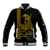 Custom Hawaii Baseball Jacket King Kamehameha Day - Gold LT6 - Wonder Print Shop