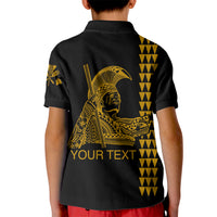 Custom Hawaii Kid Polo Shirt King Kamehameha Day - Gold LT6 - Wonder Print Shop