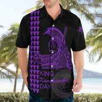 Custom Hawaii Hawaiian Shirt King Kamehameha Day - Purple LT6 - Wonder Print Shop