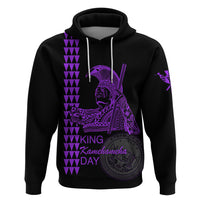 Custom Hawaii Hoodie King Kamehameha Day - Purple LT6 - Wonder Print Shop