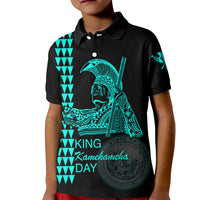 Custom Hawaii Kid Polo Shirt King Kamehameha Day - Green LT6 - Wonder Print Shop