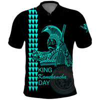Custom Hawaii Polo Shirt King Kamehameha Day - Green LT6 - Wonder Print Shop