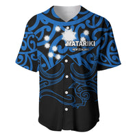 Matariki New Zealand Baseball Jersey Maori New Year Blue LT6 - Wonder Print Shop