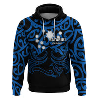 Matariki New Zealand Hoodie Maori New Year Blue LT6 - Wonder Print Shop