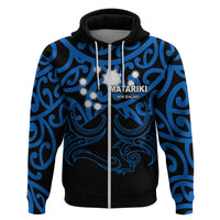 Matariki New Zealand Hoodie Maori New Year Blue LT6 - Wonder Print Shop