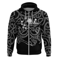 Matariki New Zealand Hoodie Maori New Year White LT6 - Wonder Print Shop