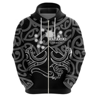 Matariki New Zealand Hoodie Maori New Year White LT6 - Wonder Print Shop