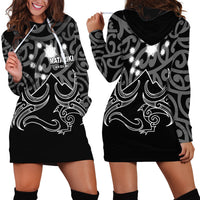 Matariki New Zealand Hoodie Dress Maori New Year White LT6 - Wonder Print Shop