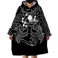 Matariki New Zealand Wearable Blanket Hoodie Maori New Year White LT6 - Wonder Print Shop