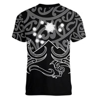 Matariki New Zealand Women V Neck T Shirt Maori New Year White LT6 - Wonder Print Shop