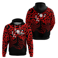 Matariki New Zealand Hoodie Maori New Year Red LT6 - Wonder Print Shop