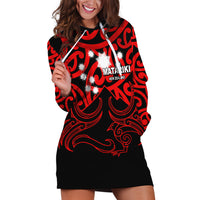 Matariki New Zealand Hoodie Dress Maori New Year Red LT6 - Wonder Print Shop