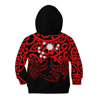 Matariki New Zealand Kid Hoodie Maori New Year Red LT6 - Wonder Print Shop