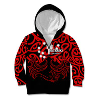 Matariki New Zealand Kid Hoodie Maori New Year Red LT6 - Wonder Print Shop