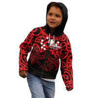 Matariki New Zealand Kid Hoodie Maori New Year Red LT6 - Wonder Print Shop