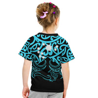 Matariki New Zealand Kid T Shirt Maori New Year Light Blue LT6 - Wonder Print Shop