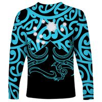 Matariki New Zealand Long Sleeve Shirt Maori New Year Light Blue LT6 - Wonder Print Shop