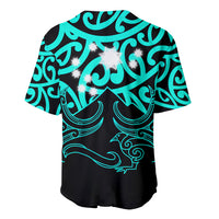 Matariki New Zealand Baseball Jersey Maori New Year Turquoise LT6 - Wonder Print Shop