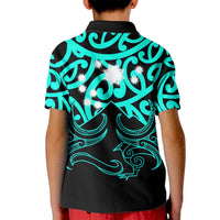 Matariki New Zealand Kid Polo Shirt Maori New Year Turquoise LT6 - Wonder Print Shop