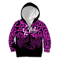 Matariki New Zealand Kid Hoodie Maori New Year Purple LT6 - Wonder Print Shop