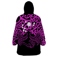 Matariki New Zealand Wearable Blanket Hoodie Maori New Year Purple LT6 - Wonder Print Shop