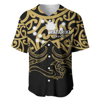 Matariki New Zealand Baseball Jersey Maori New Year Gold LT6 - Wonder Print Shop