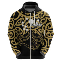 Matariki New Zealand Hoodie Maori New Year Gold LT6 - Wonder Print Shop