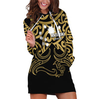 Matariki New Zealand Hoodie Dress Maori New Year Gold LT6 - Wonder Print Shop