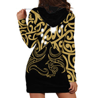 Matariki New Zealand Hoodie Dress Maori New Year Gold LT6 - Wonder Print Shop
