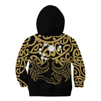 Matariki New Zealand Kid Hoodie Maori New Year Gold LT6 - Wonder Print Shop