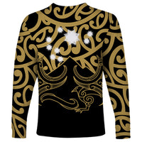 Matariki New Zealand Long Sleeve Shirt Maori New Year Gold LT6 - Wonder Print Shop