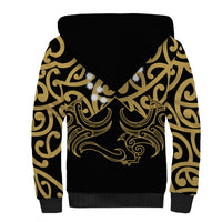 Matariki New Zealand Sherpa Hoodie Maori New Year Gold LT6 - Wonder Print Shop