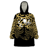 Matariki New Zealand Wearable Blanket Hoodie Maori New Year Gold LT6 - Wonder Print Shop