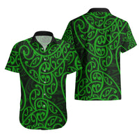 New Zealand Hawaiian Shirt Maori Pattern Green LT6 - Wonder Print Shop