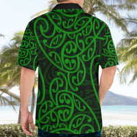 New Zealand Hawaiian Shirt Maori Pattern Green LT6 - Wonder Print Shop