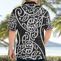New Zealand Hawaiian Shirt Maori Pattern White LT6 - Wonder Print Shop
