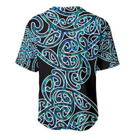 New Zealand Baseball Jersey Maori Pattern Papua Shell LT6 - Wonder Print Shop