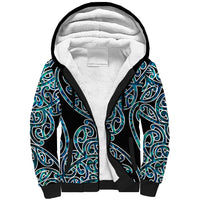 New Zealand Sherpa Hoodie Maori Pattern Papua Shell LT6 - Wonder Print Shop