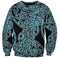 New Zealand Sweatshirt Maori Pattern Papua Shell LT6 - Wonder Print Shop