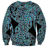 New Zealand Sweatshirt Maori Pattern Papua Shell LT6 - Wonder Print Shop
