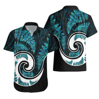 New Zealand Hawaiian Shirt Maori With Silver Fern Papua Shell Green Ver.2 LT6 - Wonder Print Shop