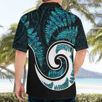 New Zealand Hawaiian Shirt Maori With Silver Fern Papua Shell Green Ver.2 LT6 - Wonder Print Shop